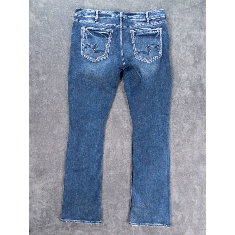 Silver Jeans Avery Slim Boot Cut Jeans Size 20 W38 L37 Distressed Tall Curvy